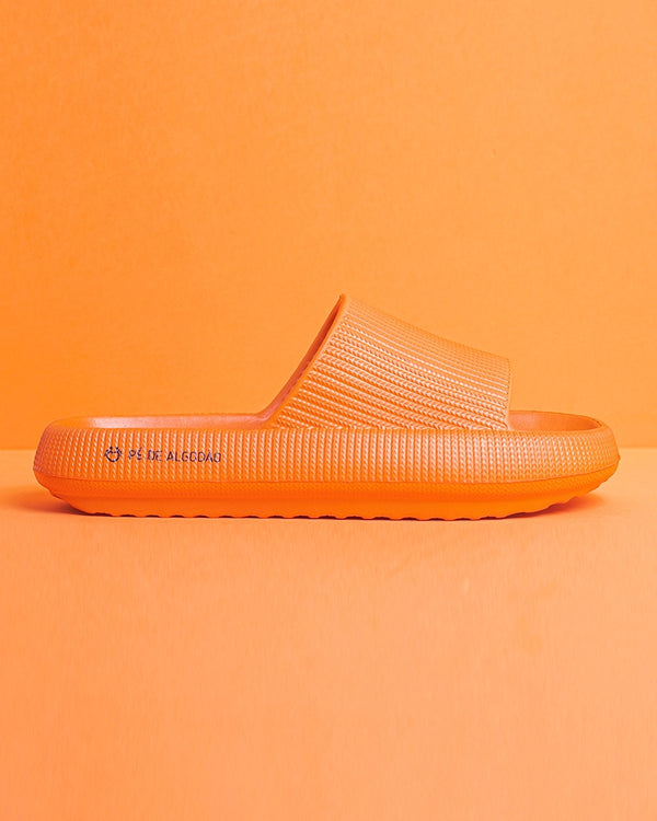 Sandália ortopédica Pé de Algodão cor laranja